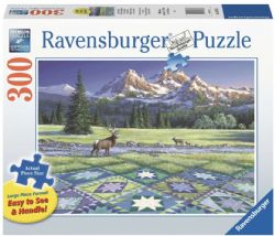 RAVENSBURGER CASSE-TÊTE 300 LARGES PIÈCES - CERFS & COURTEPOINTE #16788