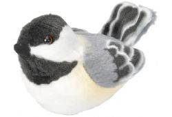 PELUCHE- MÉSANGE À TÊTE NOIRE AVEC SON 5