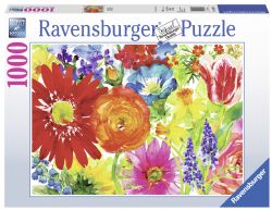 RAVENSBURGER CASSE-TÊTE 1000 PIÈCES - FLEURS MULTICOLORES #19729