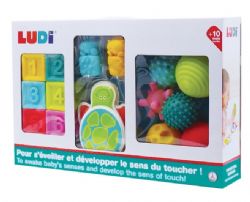 LUDI - COFFRET D'ÉVEIL (LIVRE, CUBES, BALLES)