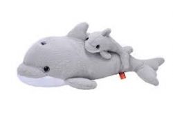 PELUCHE MAMAN ET BÉBÉ DAUPHIN - WILD REPUBLIC