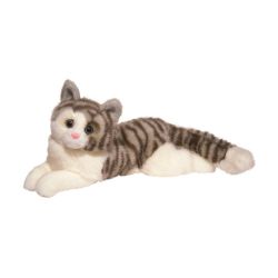 PELUCHE - SMOKEY CHAT GRIS TIGRÉ (15