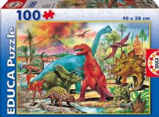 EDUCA CASSE-TÊTE 100 PIÈCES - DINOSAURES