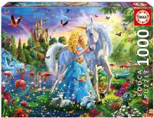 EDUCA CASSE-TÊTE 1000 PIÈCES - LA PRINCESSE ET LA LICORNE  #17654