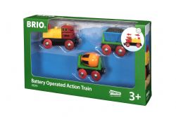 BRIO - TRAIN DE MARCHANDISES À PILE AVEC LUMIÈRE #33319