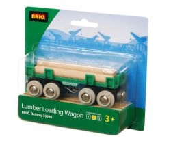 BRIO - WAGON DE LOCOMOTIVE - CONVOYEUR DE BOIS 