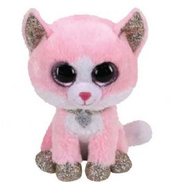 PELUCHE TY BEANIE BOOS - FIONA CHAT ROSE PETIT 6