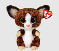 PELUCHE TY BEANIE BOOS - BINKY BÉBÉ GALAGO BRUN MÉDIUM (BUISSON) 13