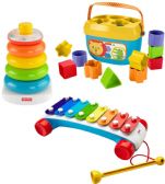 FISHER PRICE - COFFRET TRIO JOUETS CLASSIQUES