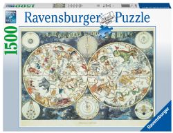 RAVENSBURGER CASSE-TÊTE 1500 PIÈCES - MAPPEMONDE ANIMAUX FANTASTIQUES #16003