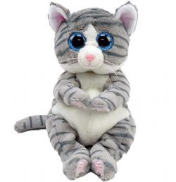 PELUCHE TY BEANIE BELLIES - MITZI CHAT GRIS PETIT 9