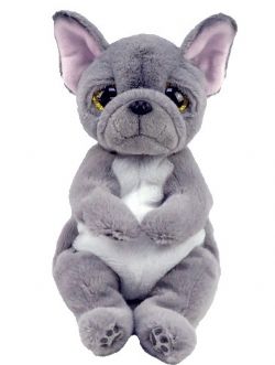 PELUCHE TY BEANIE BELLIES - WILFRED CHIEN GRIS PETIT 9