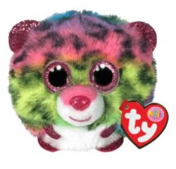 PELUCHE TY -  DOTTY LÉOPARD MULTICOLORE PUFFIES 4
