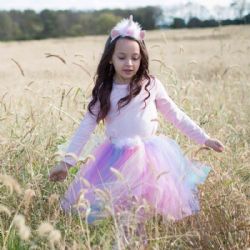 *** ROBE LICORNE ET BANDEAU ROSE