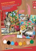 PEINTURE À NUMÉROS JR -CHATS ENS 2 (JUNIOR)