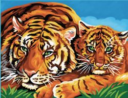 PEINTURE À NUMÉROS SÉNIOR - TIGRES MAI 2020 (MOYENNE)