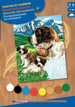 PEINTURE À NUMÉROS JUNIOR - ST-BERNARD