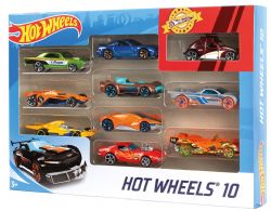 HOT WHEELS - ENSEMBLE DE 10 VOITURES ASSORTIES