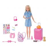 BARBIE VOYAGEUSE + ACCESSOIRES