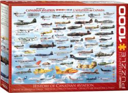 EUROGRAPHICS CASSE-TÊTE 1000 PIÈCES - HISTOIRE DE L'AVIATION CANADIENNE