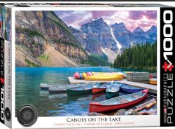 EUROGRAPHICS CASSE-TÊTE 1000 PIÈCES - CANOËS SUR LE LAC (PHOTOGRAPHIE HDR)