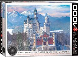 EUROGRAPHICS CASSE-TÊTE 1000 PIÈCES - CHÂTEAU DE NEUSCHWANSTEIN EN HIVER (PHOTOGRAPHIE HDR)