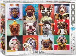 EUROGRAPHICS CASSE-TÊTE 1000 PIÈCES - CHIENS DRÔLES (LUCIA HEFFERNAN)