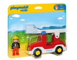 PLAYMOBIL 1.2.3 Sable 9406 Seau à sable « Glace » avec moules, figurines et  nombreux accessoires, à partir de 2 ans