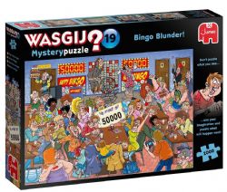 WASGIJ MYSTERY NO 19 BLEU CASSE-TÊTE 1000 PIÈCES - BINGO À TIRE-LARIGOT