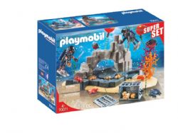 *** PLAYMOBIL - SUPER SET UNITE DE PLONGÉE SOUS-MARINE #70011