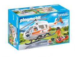 *** PLAYMOBIL CITY LIFE - HELICOPTÈRE DE SECOURS #70048

