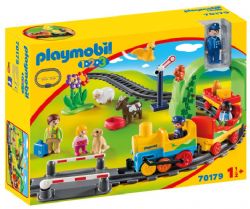 // PLAYMOBIL 1-2-3 - TRAIN AVEC PASSAGERS #70179