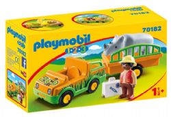 *** PLAYMOBIL - VÉTÉRINAIRE AVEC VÉHICULE ET RHINOCÉROS #70182