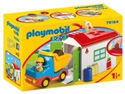 PLAYMOBIL 1-2-3 - OUVRIER AVEC CAMION ET GARAGE #70184