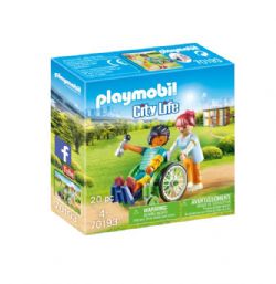 PLAYMOBIL - PATIENT EN FAUTEUIL ROULANT #70193