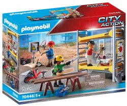 *** PLAYMOBIL - OUVRIERS AVEC ECHAUFAUDAGE #70446
