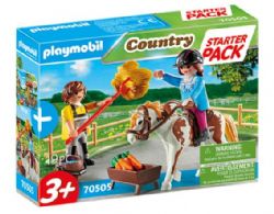 PLAYMOBIL COUNTRY - STARTER PACK CAVALIERE ET PALEFRENIER #70505