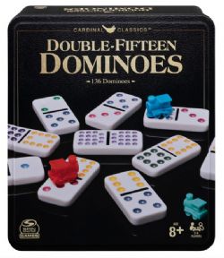 JEU DOMINOS COULEURS DOUBLE 15 TRAIN MEXICAIN (AVEC DES POINTS DE COULEURS)