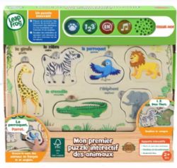 // LEAPFROG - MON PREMIER PUZZLE INTERACTIF DES ANIMAUX (JOUET EN BOIS ÉCO-RESPONSABLE)(CASSE-TÊTE)