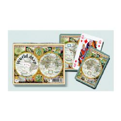 JEU DE CARTES DOUBLE - MAP MONDE