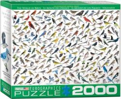 EUROGRAPHICS CASSE-TÊTE 2000 PIÈCES - LE MONDE DES OISEAUX