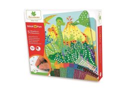 *25 STICK'N FUN - GRAND MODÈLE 5 MOSAÏQUES - DINOSAURES