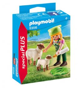 *** PLAYMOBIL - FERMIÈRE AVEC MOUTONS #9356
