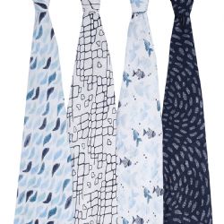 LANGE ADEN ET ANAÏS MOTIF POISSON ET MER ASST