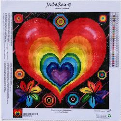 JACAROU - ARC-EN COEUR 30CM X 30CM - DIAMOND DOTZ