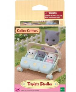 CALICO CRITTERS - POUSSETTE TRIPLE *MEILLEUR VENDEUR*