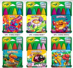 CRAYOLA - CRAIES DE TROTTOIR LAVABLES ASST