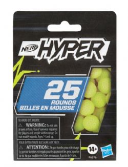 NERF HYPER - RECHARGE DE 25 BILLES EN MOUSSE