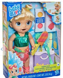 BABY ALIVE GOÛTER ENSOLEILLÉ, CHEVEUX BLONDS