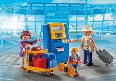 *** PLAYMOBIL - FAMILLE DE VACANCIERS ET BORNE D'ENREGISTREMENT #5399